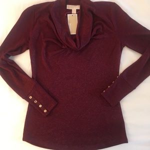 MICHAEL KORS ~ Draped Blouse Brand New XS